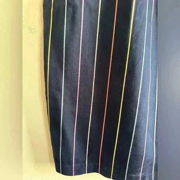 Marine Layer Cecille Skirt in Navy Multi Stripe X-Small New Nwt Women's Blue - Picture 10 of 10